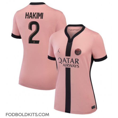 Paris Saint-Germain Achraf Hakimi #2 Tredjetrøje Dame 2024-25 Kortærmet